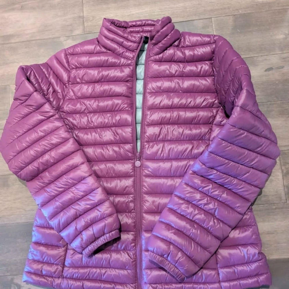 Lightweight Quilted Puffer Jacket - Purple